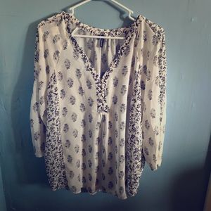 Maurice’s Sheer B&W Perfect Blouse
